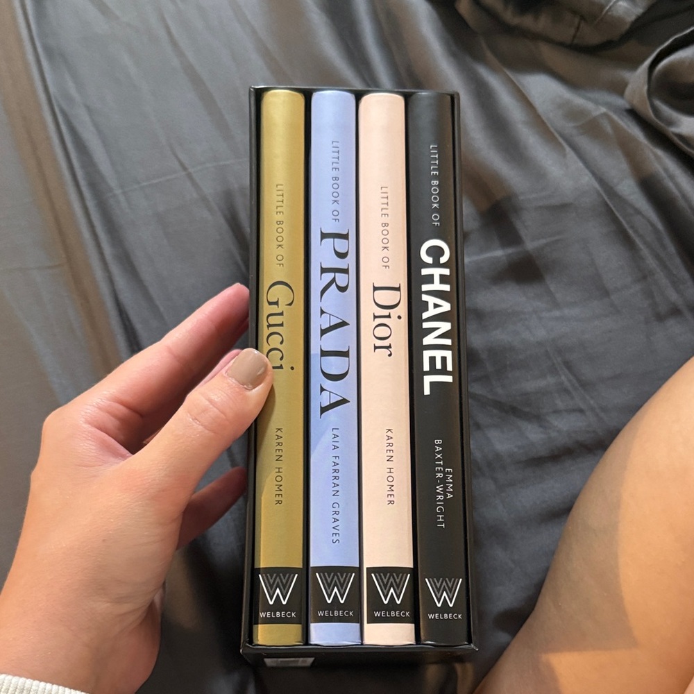 Fashion Book Set with Gucci, Prada, Dior, Chanel